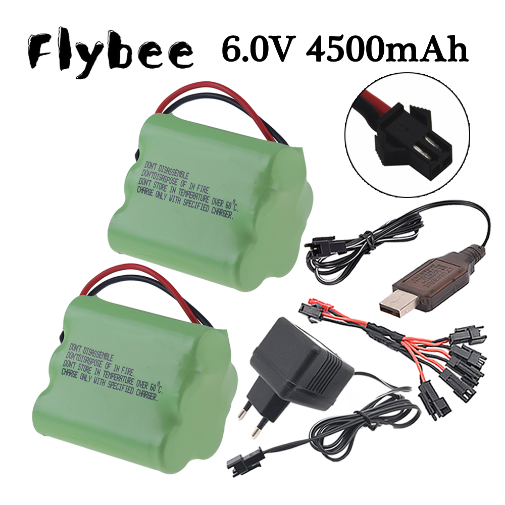 Rc Helicopter Charger - 6v 4500mAh Ni-MH Battery SM Plug