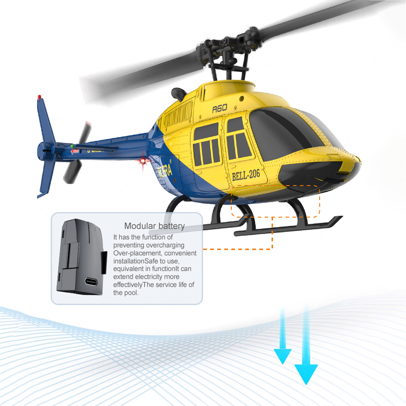 A60 RC Helicopter 2.4G 6-Aixs  - огляд і ціна Rc Helicopter Gyro