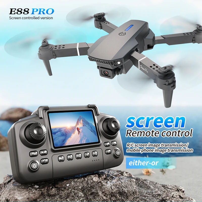 Professional E88 PRO Drone wit - огляд і ціна Rc Helicopter Case