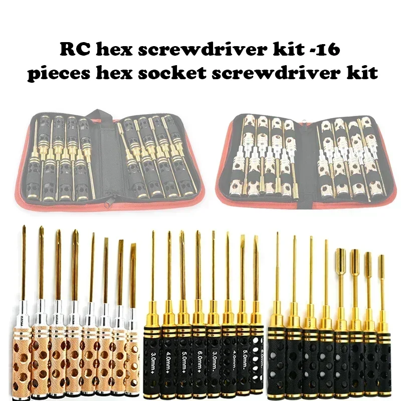 RC Hex Driver Set - 16pcs Hex  - огляд і ціна Rc Helicopter Tool Kit