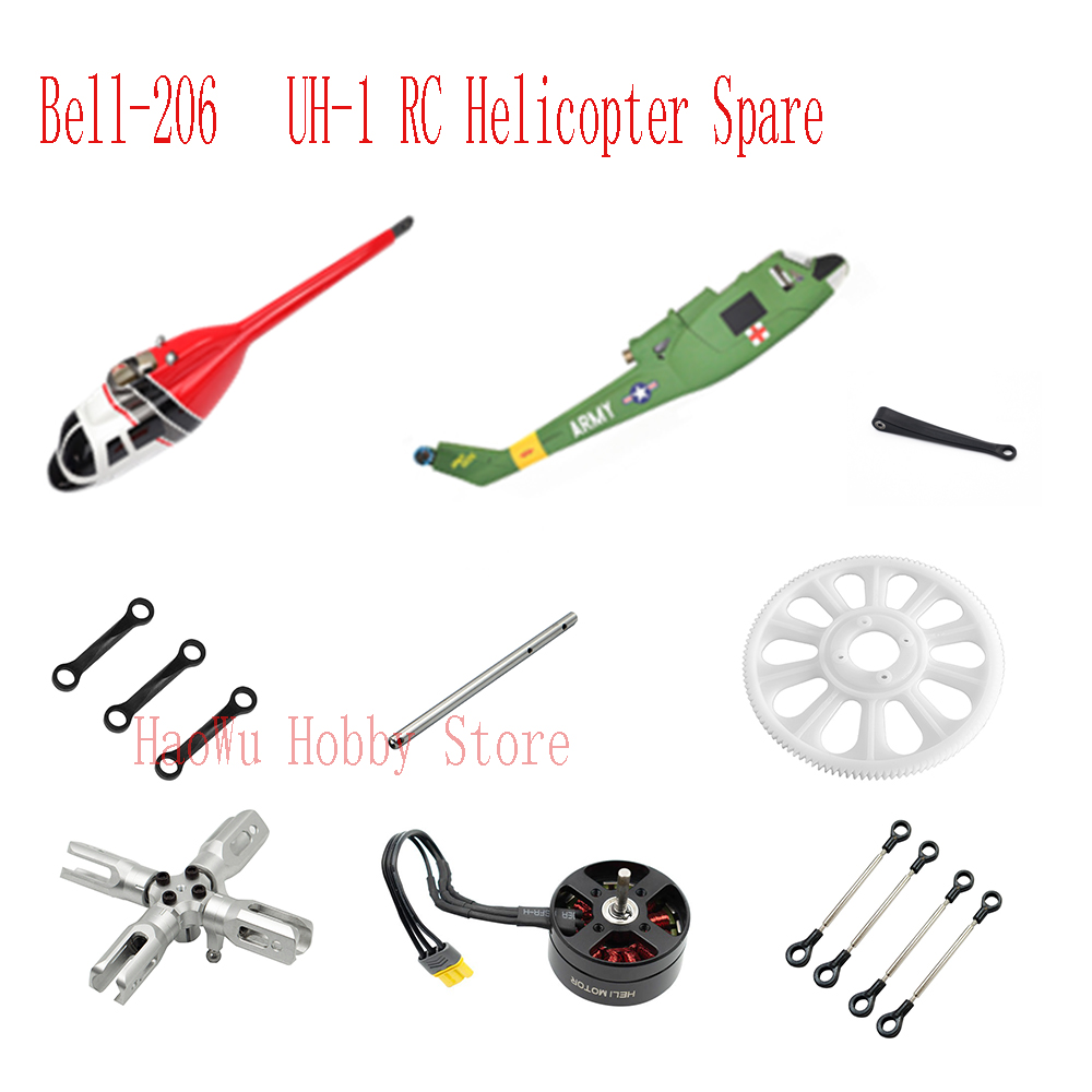 Flywing bell206 UH1 Bell-206 U - огляд і ціна Rc Helicopter Coaxial